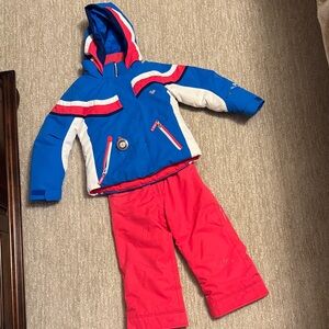 Girls ski coat and pants set